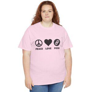 Peace-Love-Posh Unisex Cotton Tee